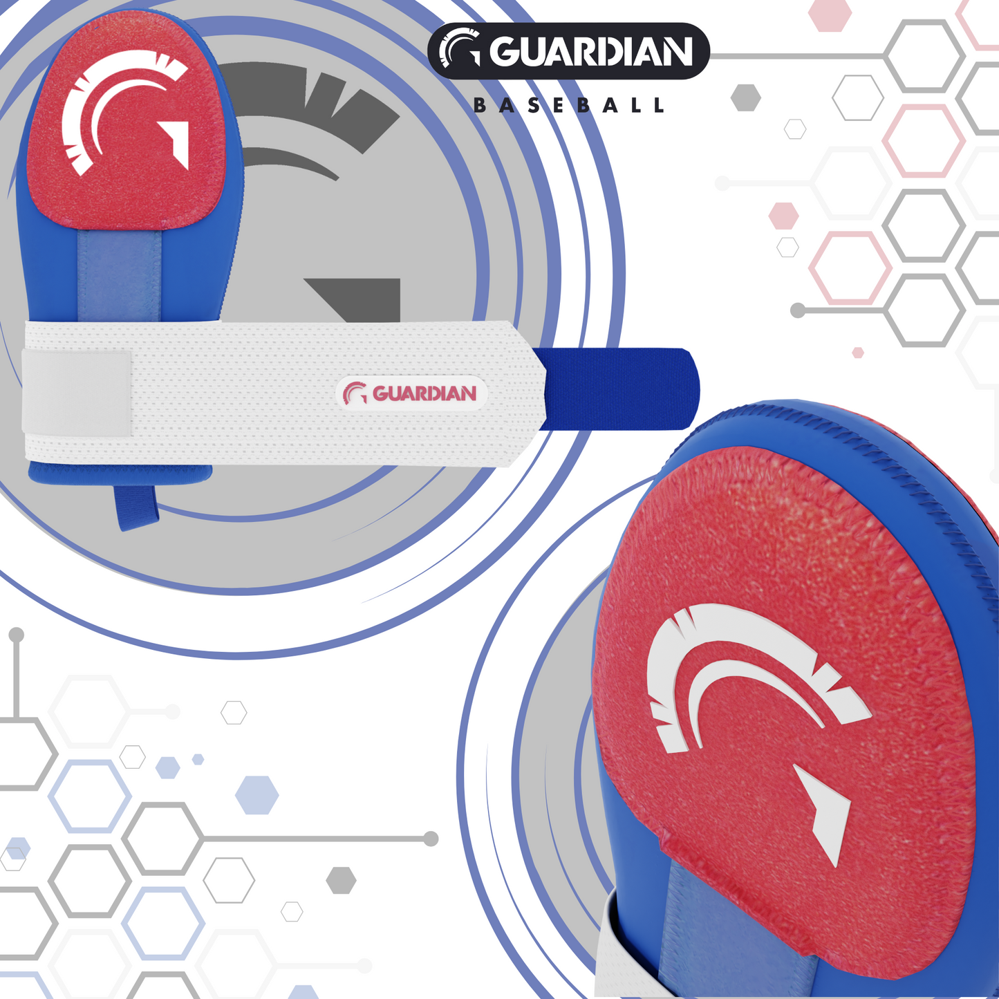 Guardian Baseball Sliding Mitt (Red/White/Blue)